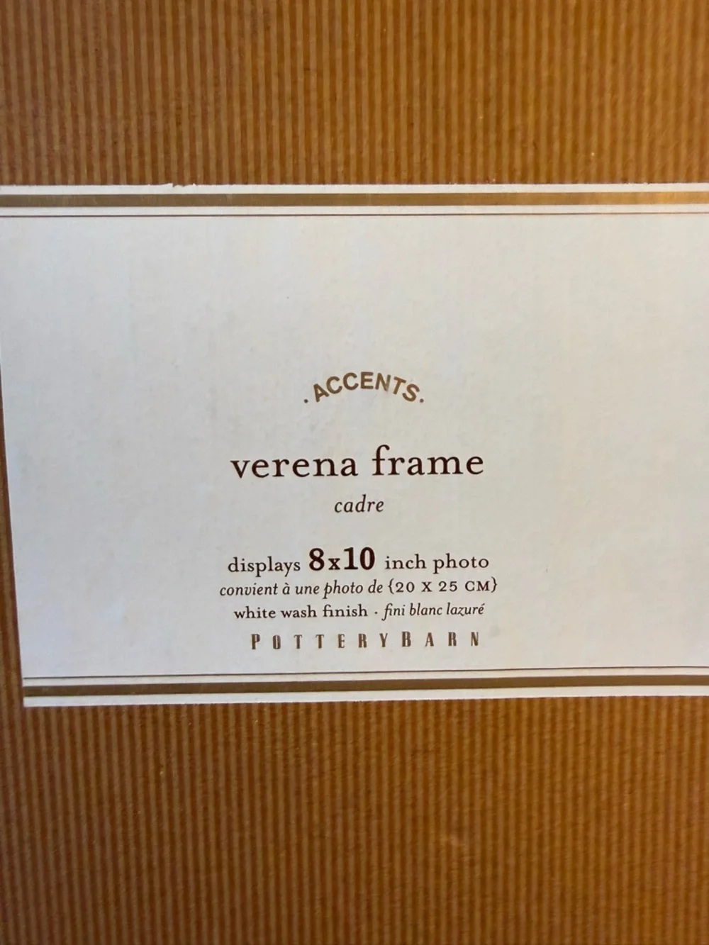 Pottery Barn Verena Picture Frames – 8x10 & 5x7